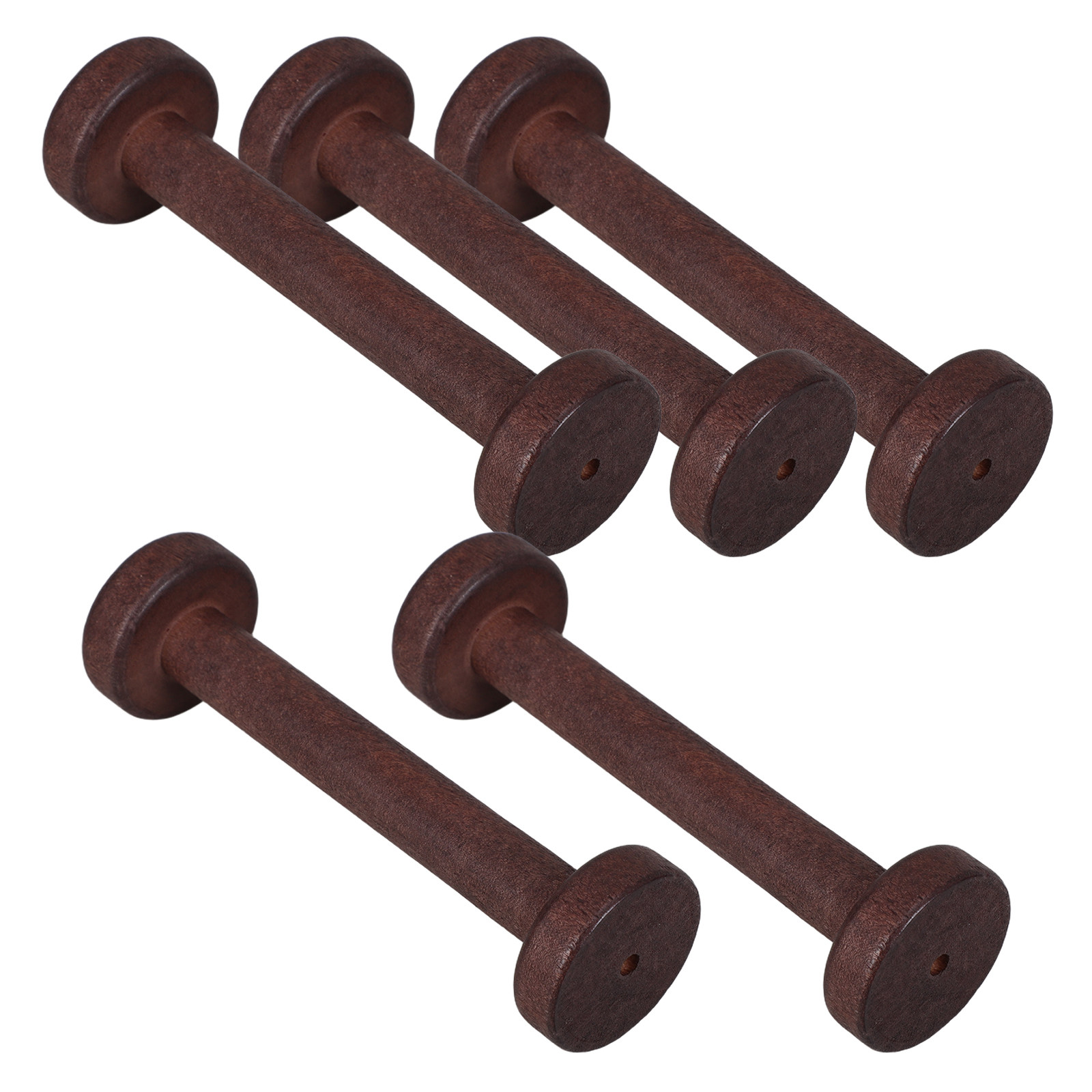 Woodworking Crafts - 5Pcs Wooden Spools for Crafts Unfinished