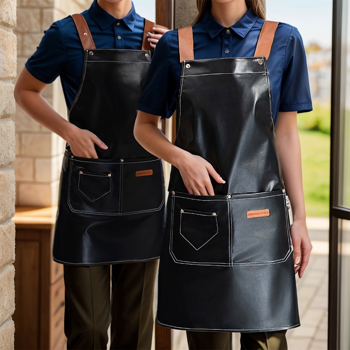 Woodworking Apron - 1 Piece Adjustable PU Artificial Leather
