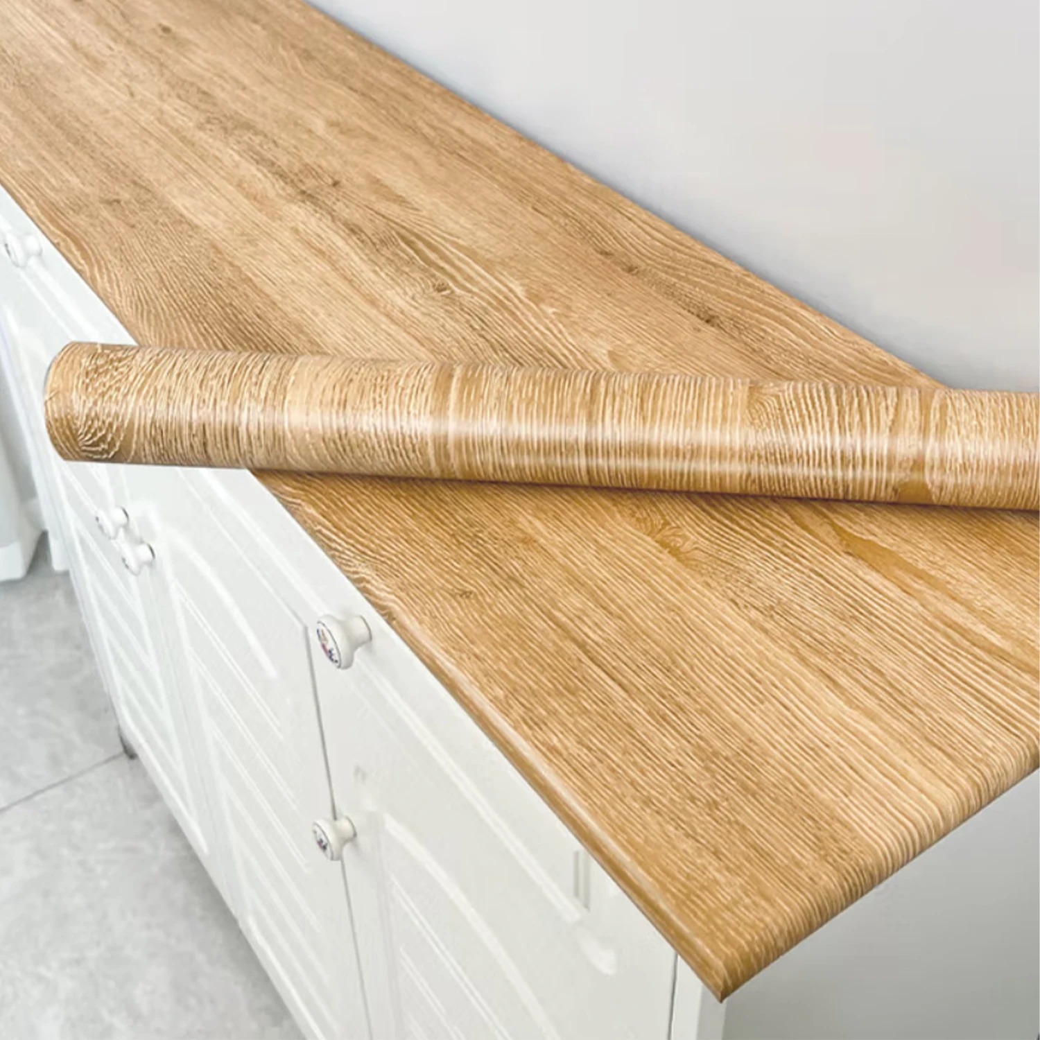 Woodworking Oil Finish - PVC Oil-proof Wood Grain Sticker Self-adhesive
