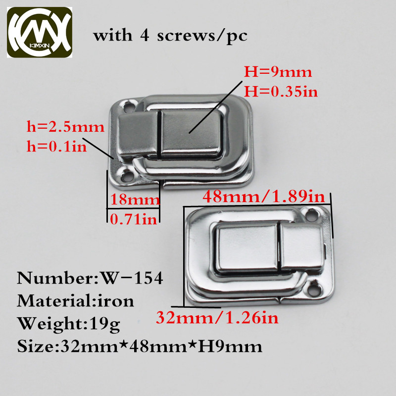 Woodworking Terms - 10pc 32*48mm Long-term supply iron silver