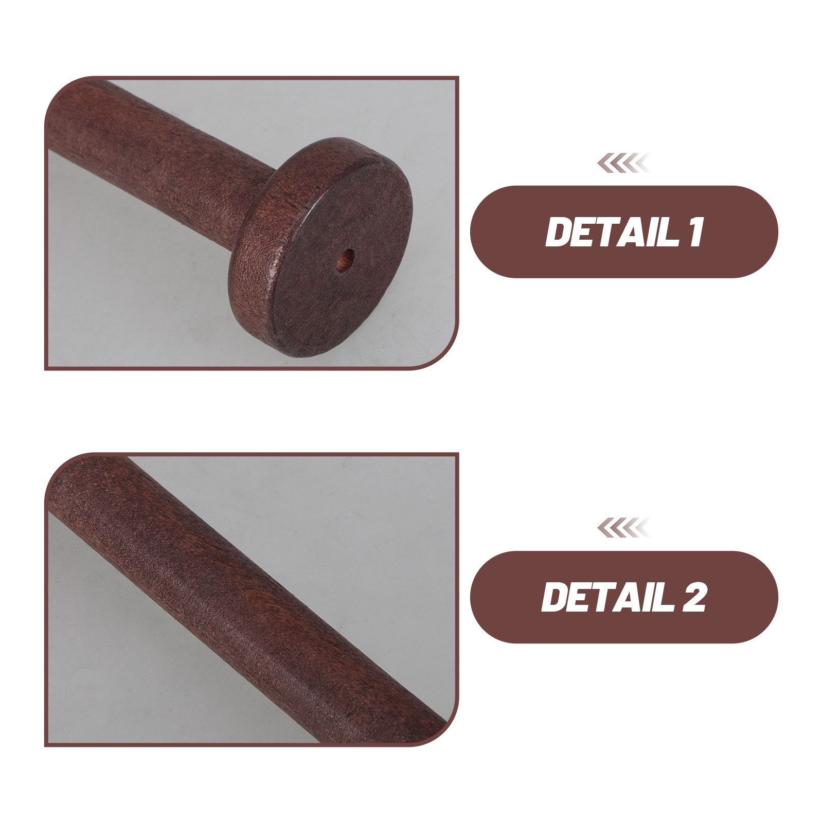 5Pcs Wooden Spools for Crafts  - Woodworking Crafts ulasan dan harga