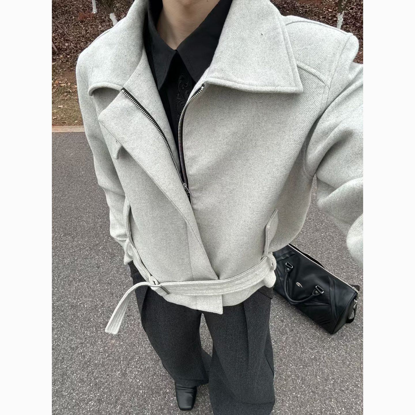 Wool Blend Jacket Man Green Me - Woodworking Artisans ulasan dan harga