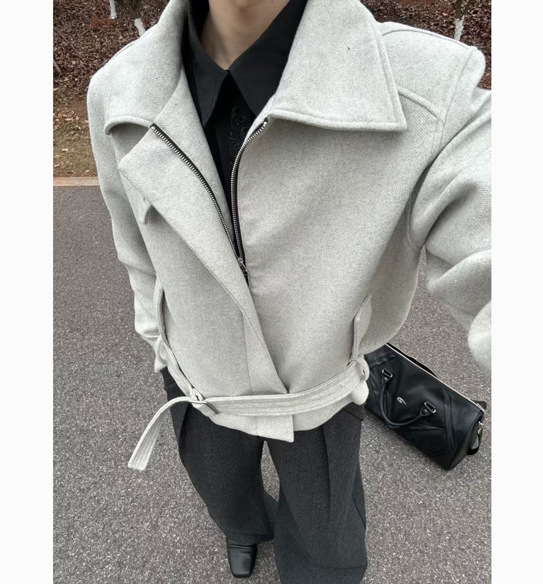 Wool Blend Jacket Man Green Me - Woodworking Artisans ulasan dan harga