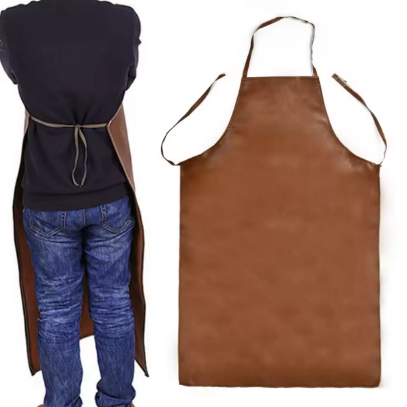 1Pc Leather Welding Apron Poly - Woodworking Apron ulasan dan harga