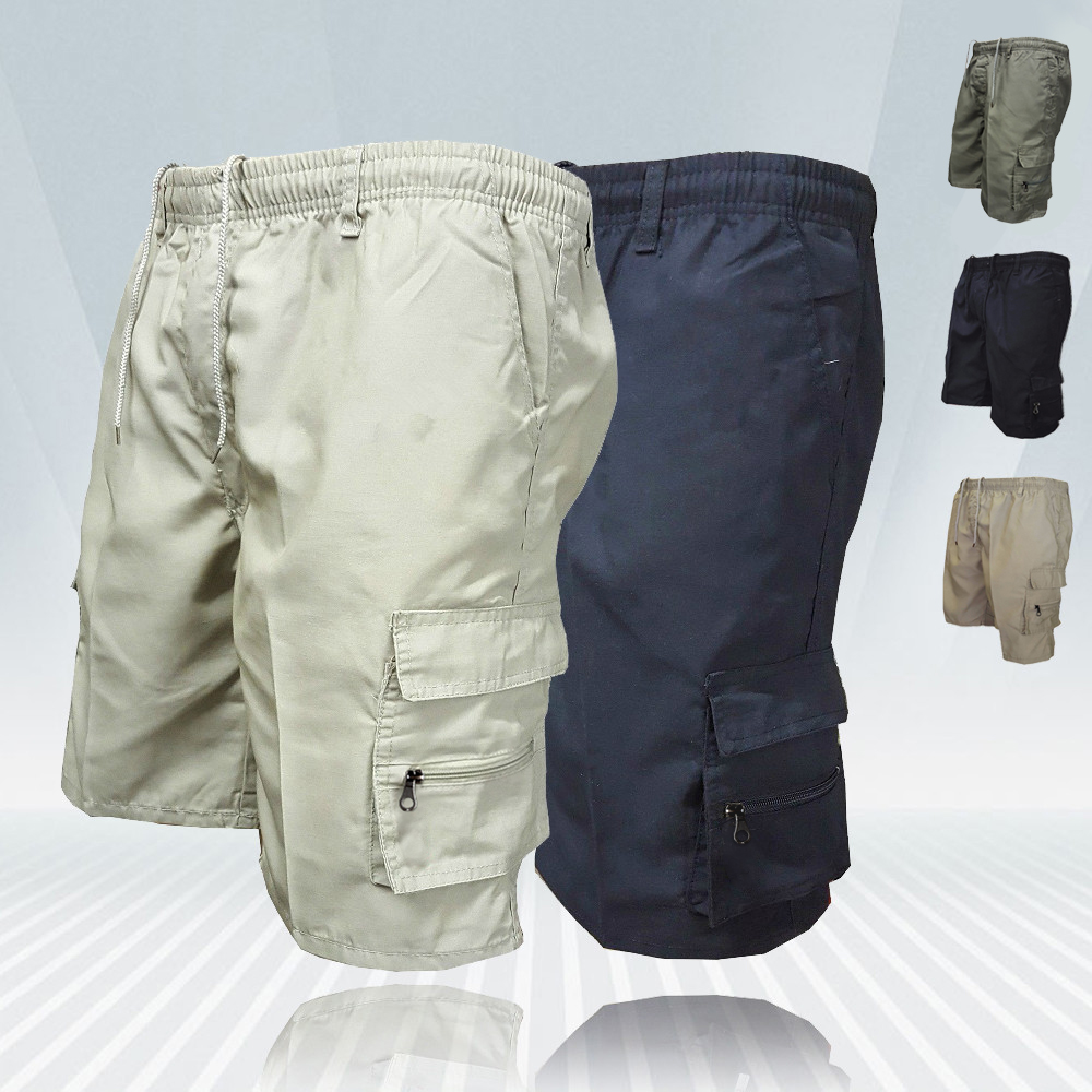 Fashion Men's Cargo Shorts Men - Woodworking Brand ulasan dan harga