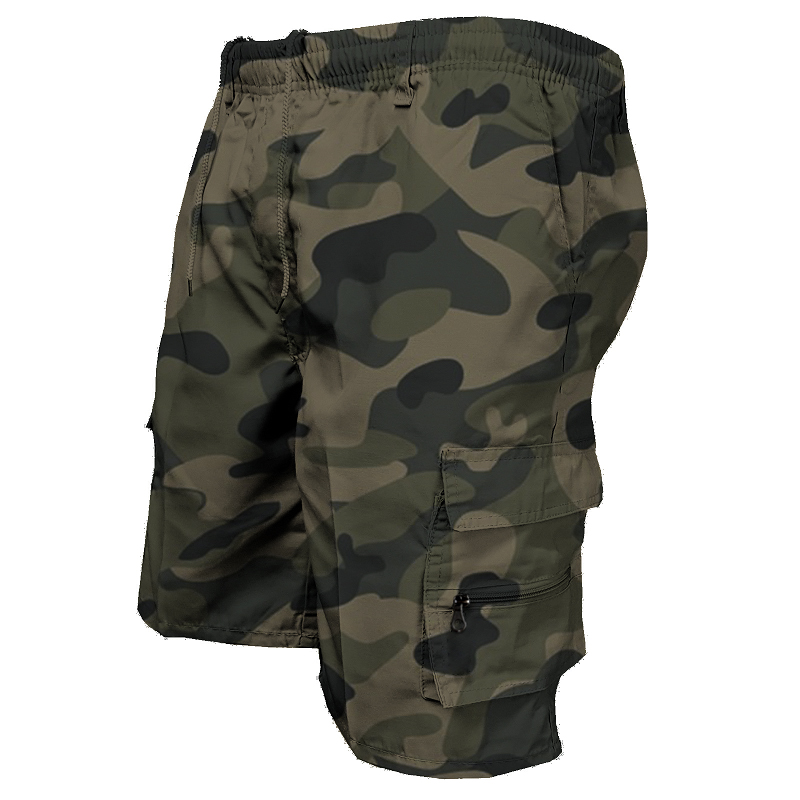 Fashion Men's Cargo Shorts Men - Woodworking Brand ulasan dan harga