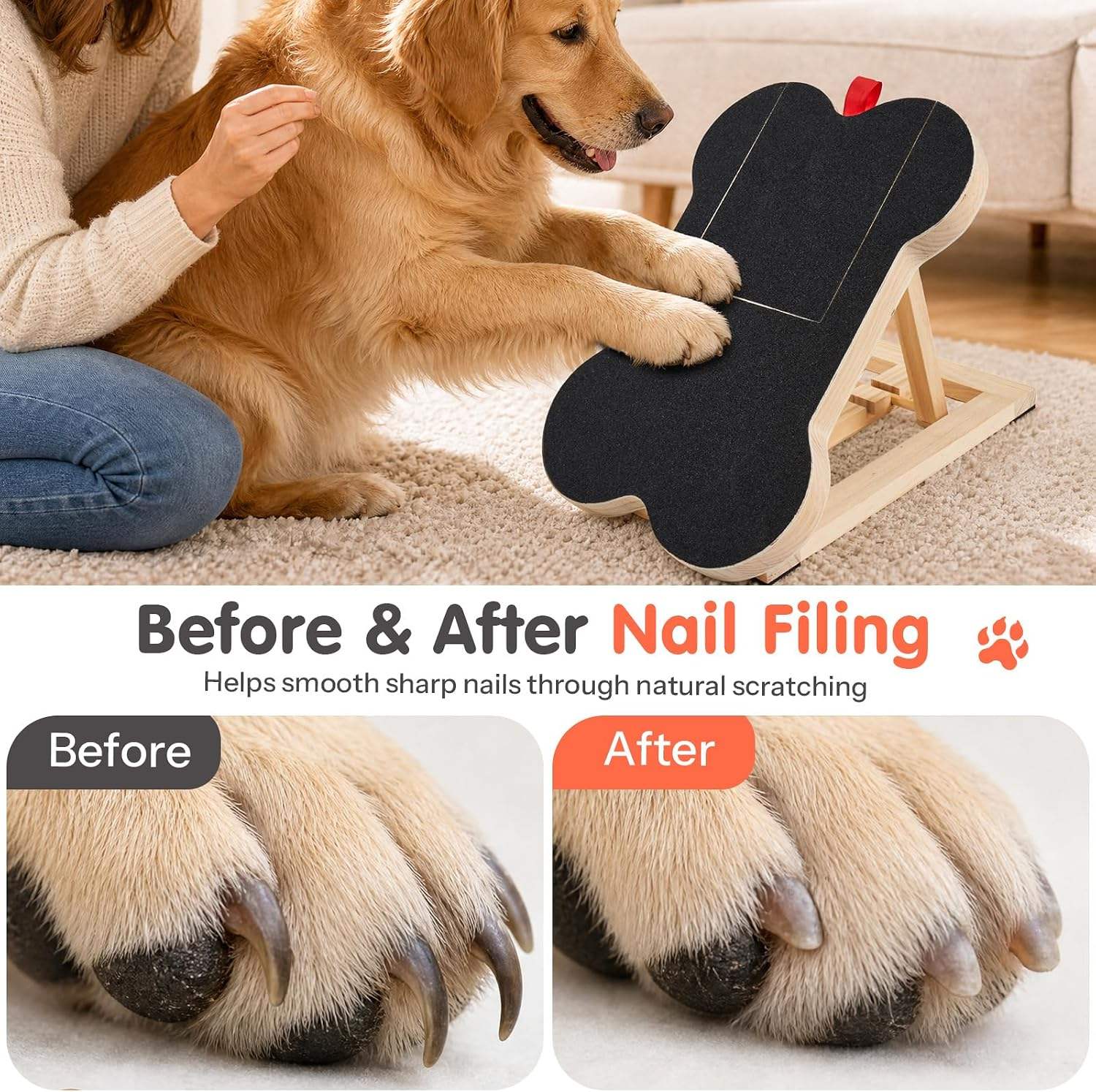 Wooden Dog Nail Scratch Board  - Woodworking Files ulasan dan harga