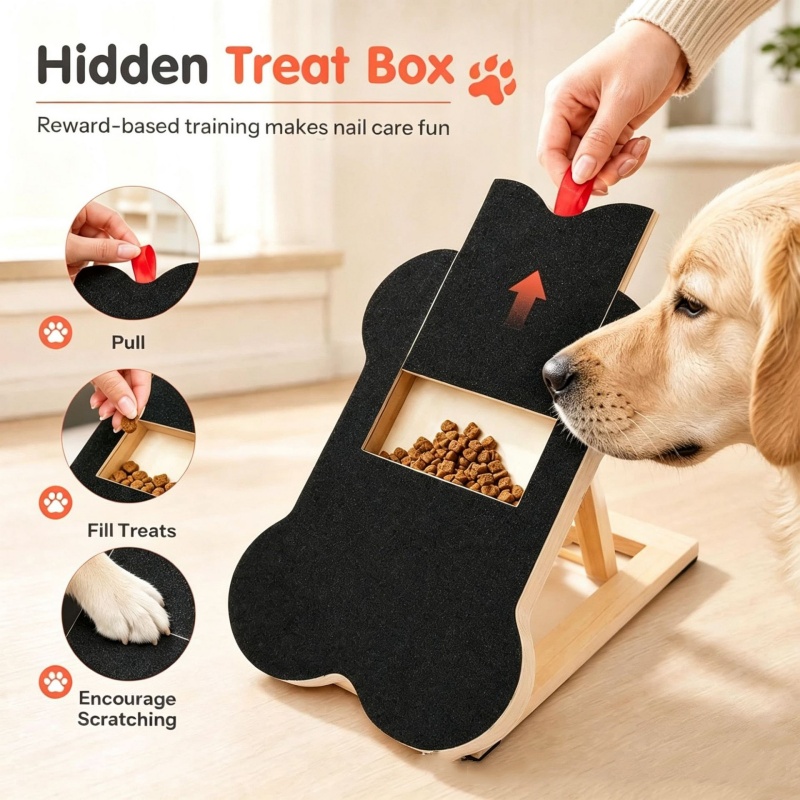 Wooden Dog Nail Scratch Board  - Woodworking Files ulasan dan harga