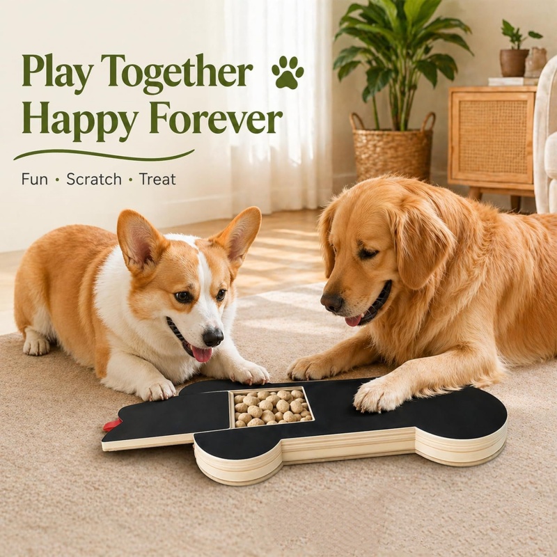 Wooden Dog Nail Scratch Board  - Woodworking Files ulasan dan harga