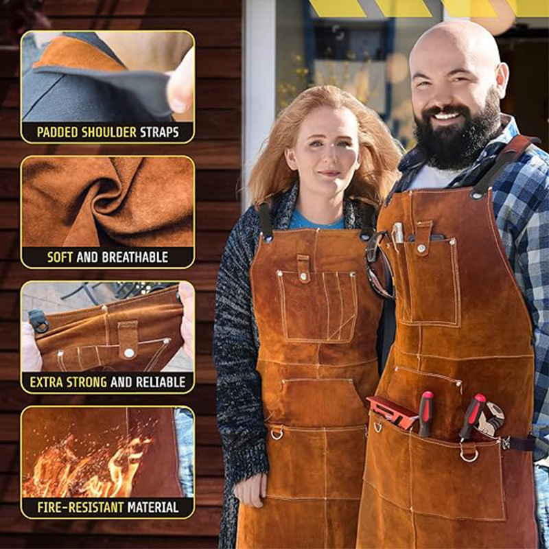 Flame-retardant and waterproof - Woodworking Apron ulasan dan harga