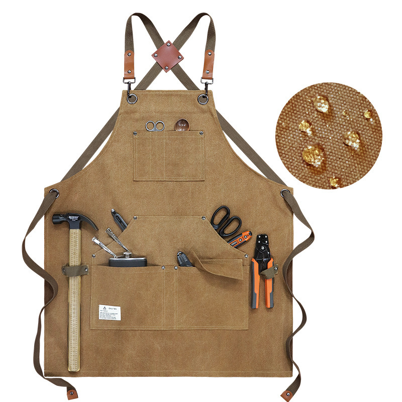 Thick Canvas Waterproof Apron  - Woodworking Artisans ulasan dan harga