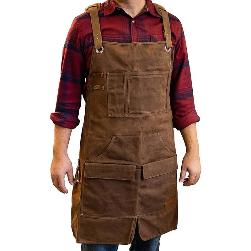 Wax Heavy Thickened Canvas Apr - Woodworking Apron ulasan dan harga