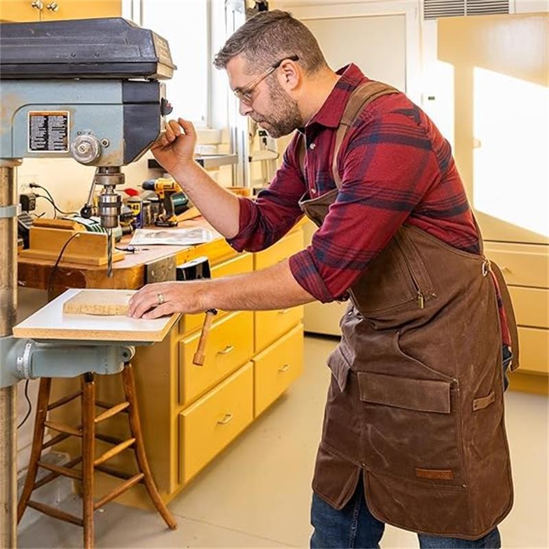 Wax Heavy Thickened Canvas Apr - Woodworking Apron ulasan dan harga