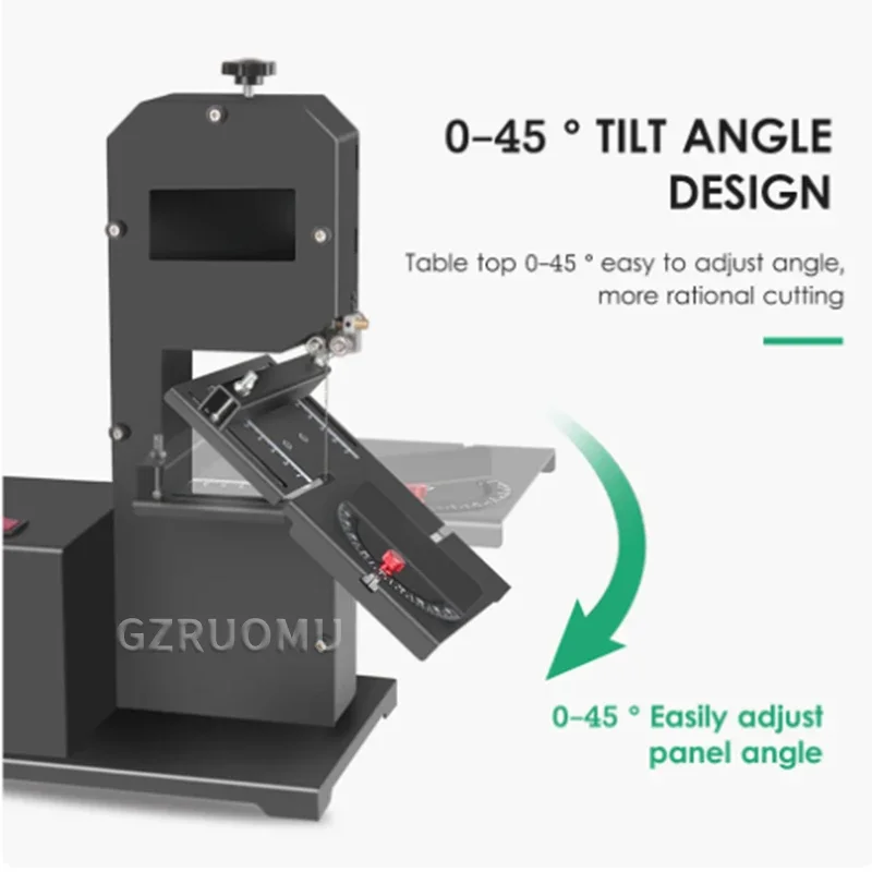 800W 1750RPM Woodworking Band  - Woodworking Bandsaw ulasan dan harga