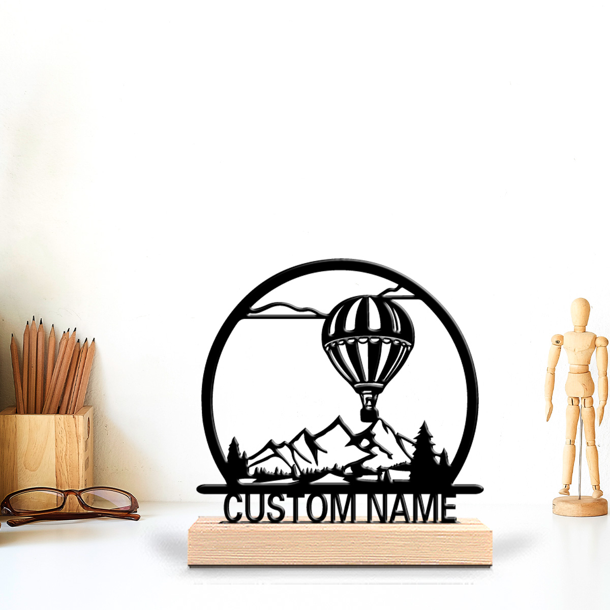 1pc Hot air balloon Customized - Woodworking Crafts ulasan dan harga