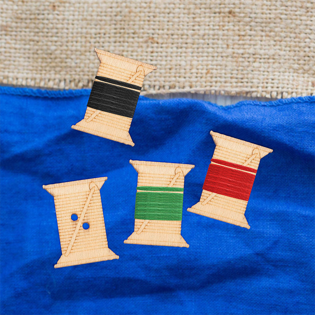 100Pcs Wooden Embroidery Floss - Woodworking Crafts ulasan dan harga