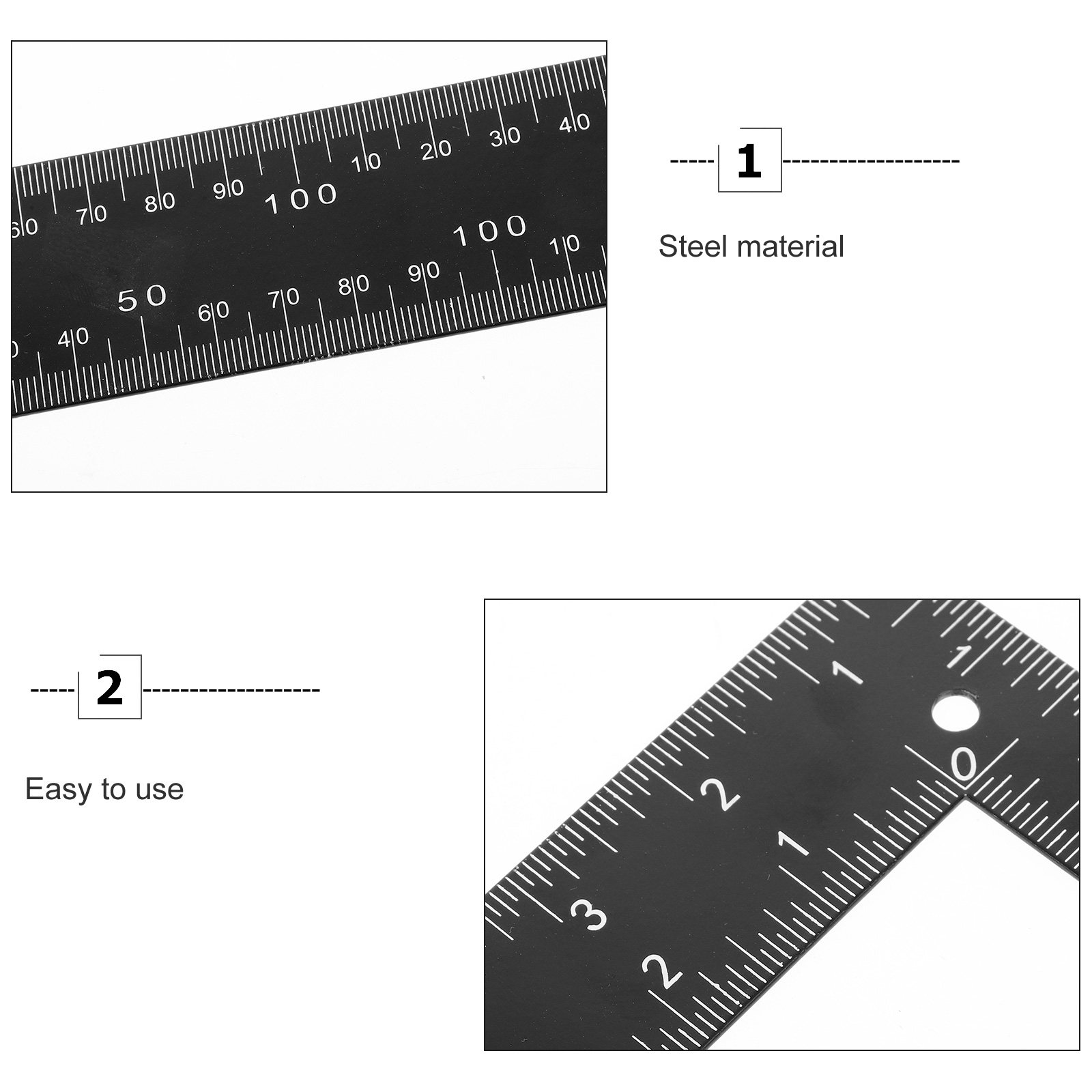 Stainless Steel L Square Ruler - Woodworking Crafts ulasan dan harga