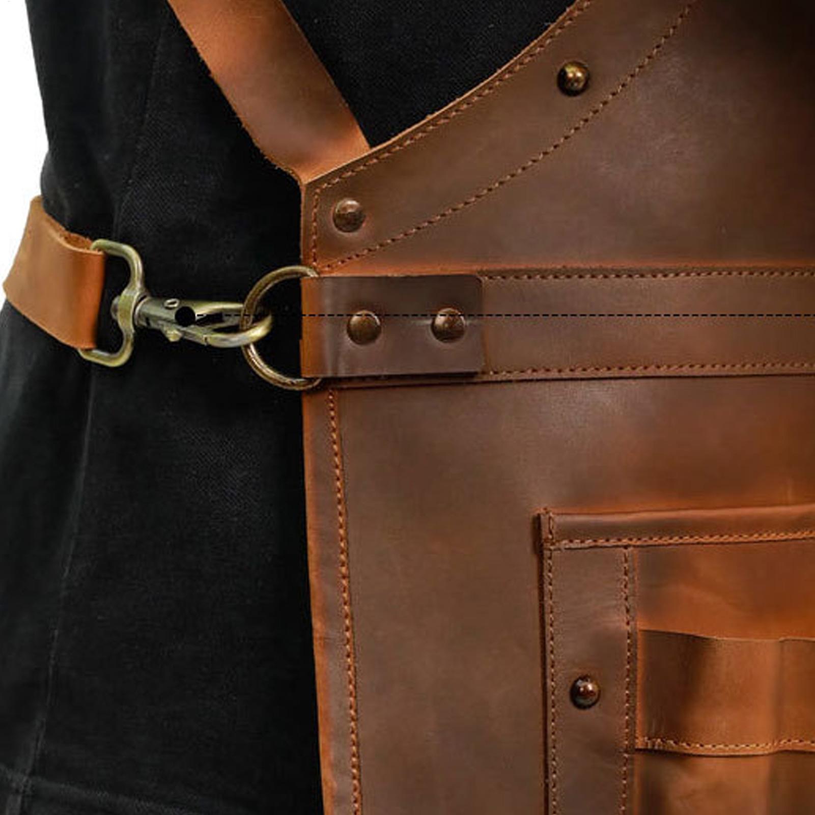 Leather Apron with Multiple Po - Woodworking Apron ulasan dan harga