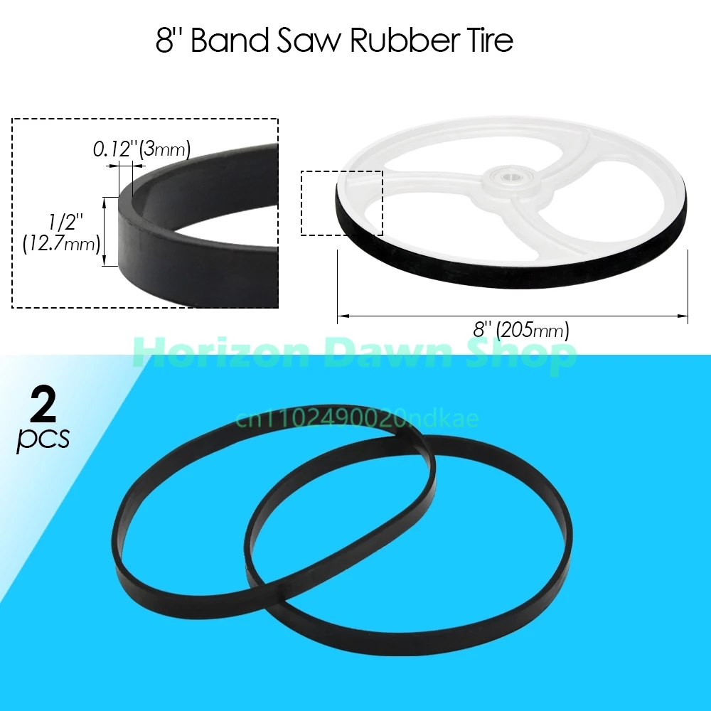 2pcs Bandsaw Rubber Band for 8 - Woodworking Bandsaw ulasan dan harga