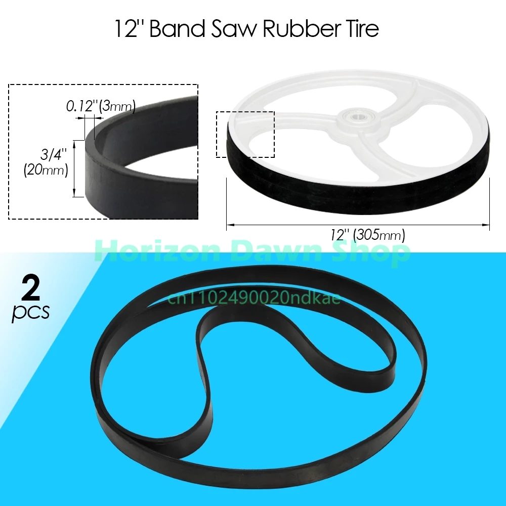 2pcs Bandsaw Rubber Band for 8 - Woodworking Bandsaw ulasan dan harga