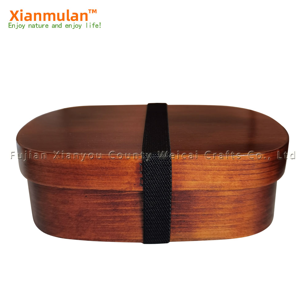 Natural Wooden Bento Box Squar - Woodworking In Japanese ulasan dan harga
