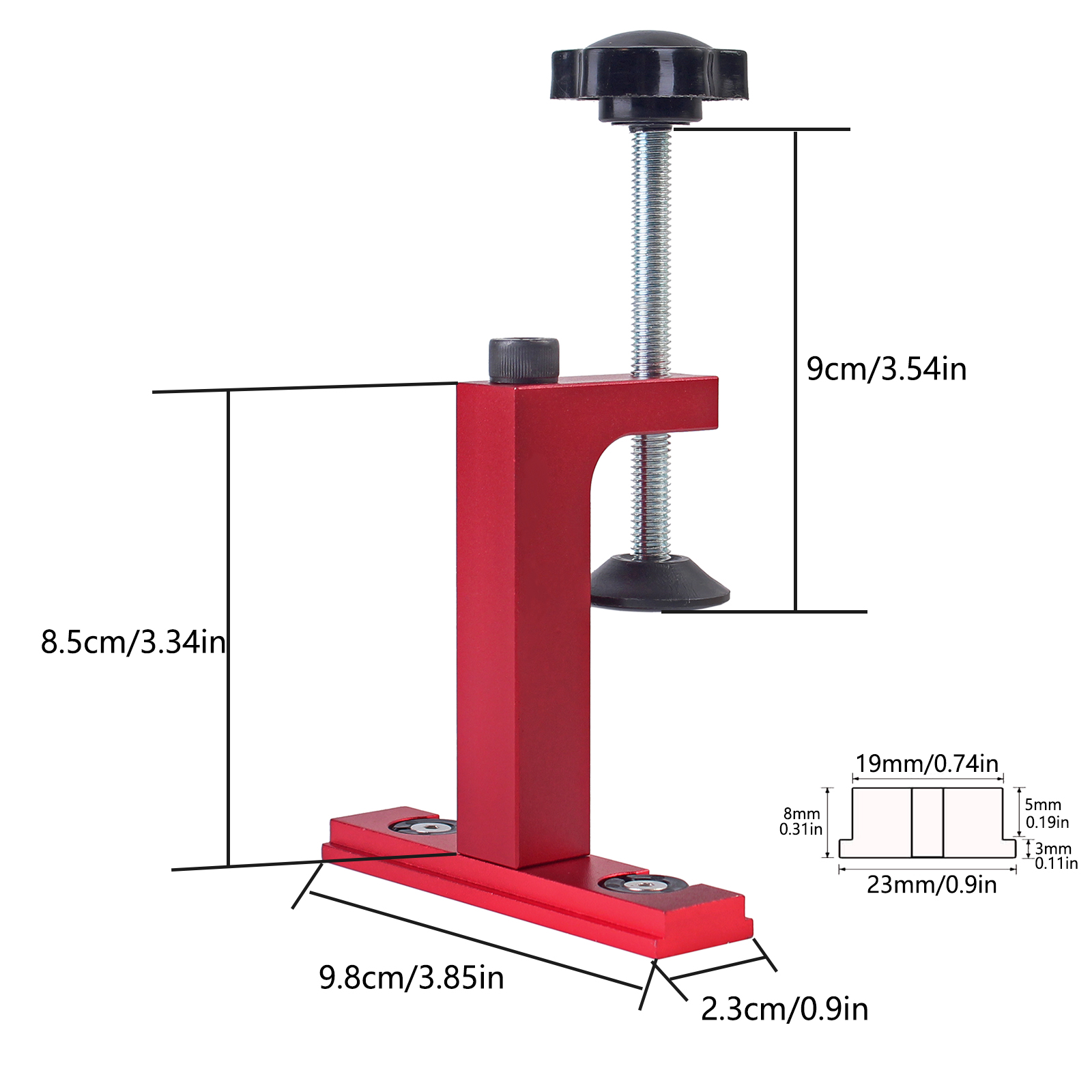 1Pc For 30/45 type T-Track Fix - Woodworking Bandsaw ulasan dan harga
