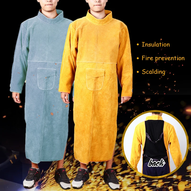 Cowhide Leather Anti-scalding  - Woodworking Apron ulasan dan harga