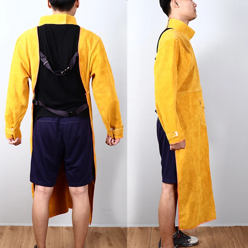 Cowhide Leather Anti-scalding  - Woodworking Apron ulasan dan harga