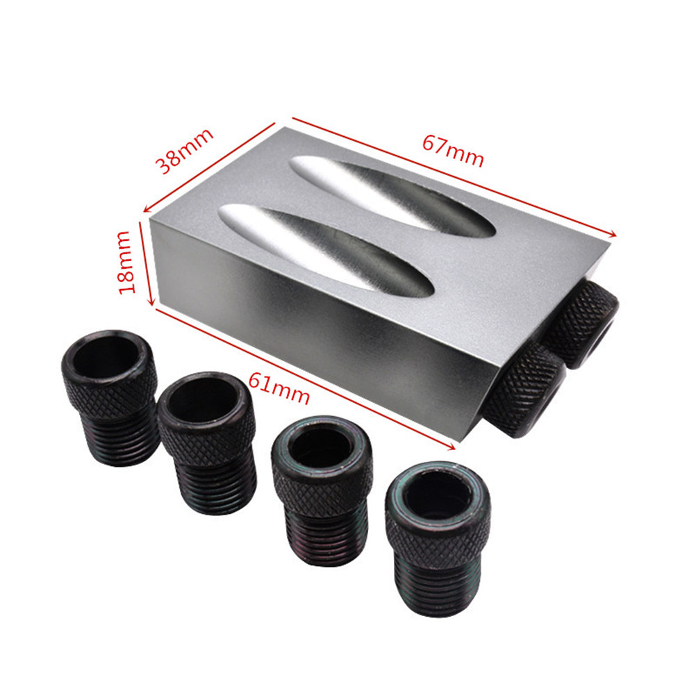 34pcs Oblique Hole Drill Set 1 - Woodworking Joints ulasan dan harga