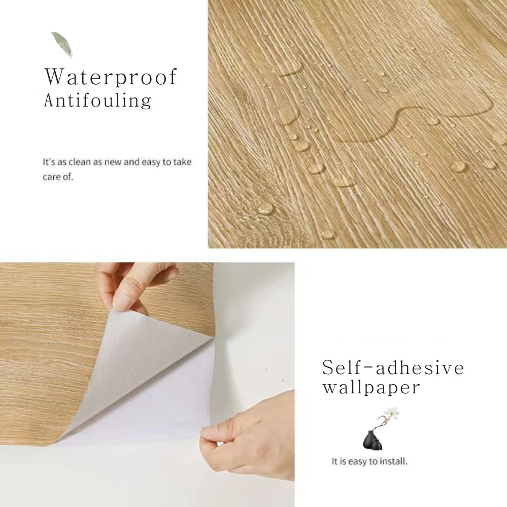 PVC Oil-proof Wood Grain Stick - Woodworking Oil Finish ulasan dan harga