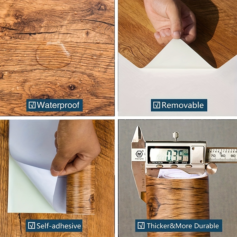 1 Roll Pvc Oil-proof Wood Grai - Woodworking Oil Finish ulasan dan harga