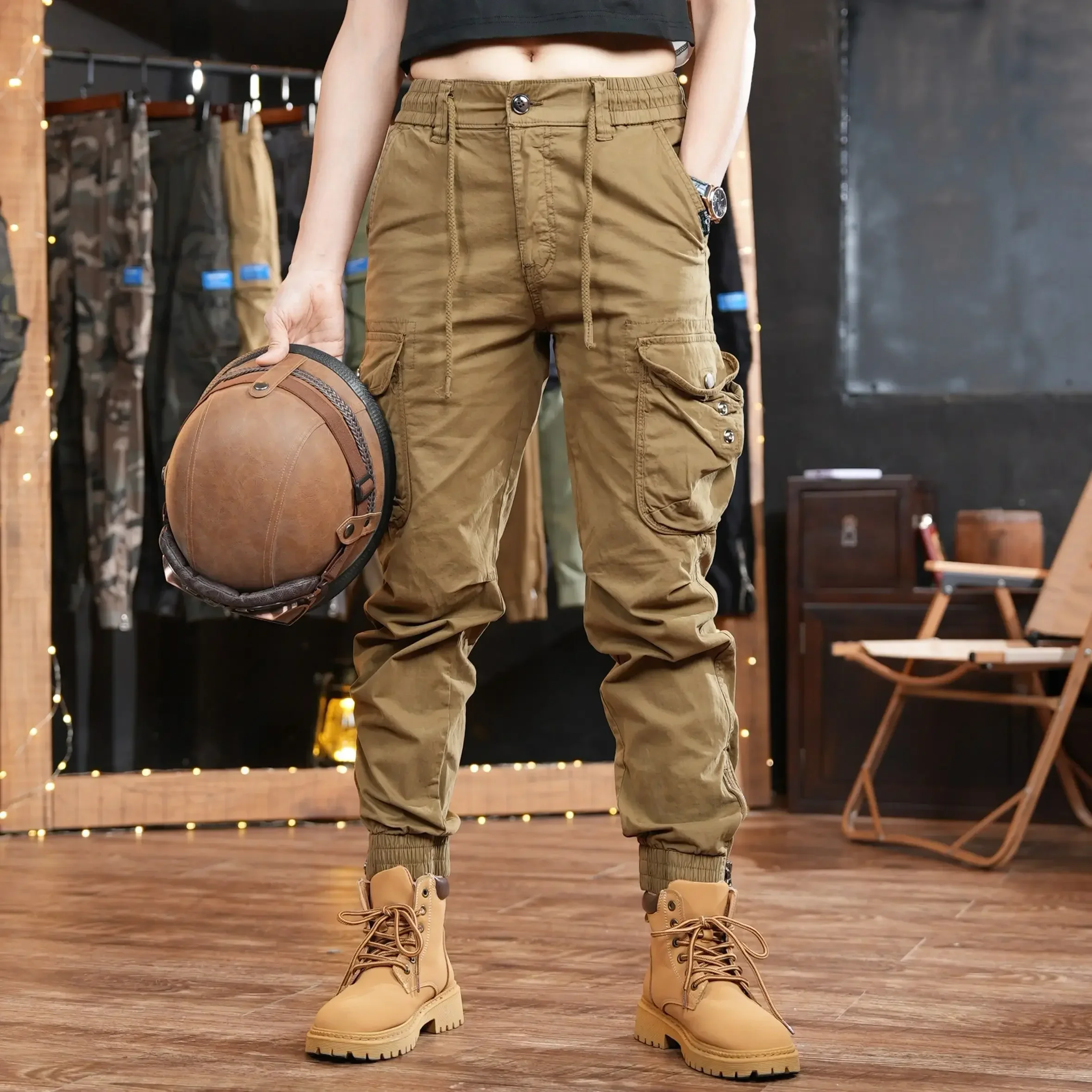 Multi Pocket Outdoor Trousers  - Woodworking Brand ulasan dan harga
